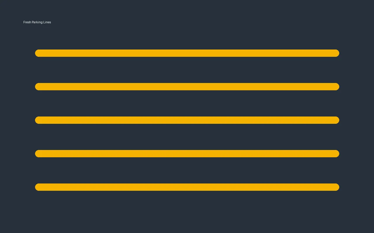 Fresh parking stall stripes in San Antonio Texas